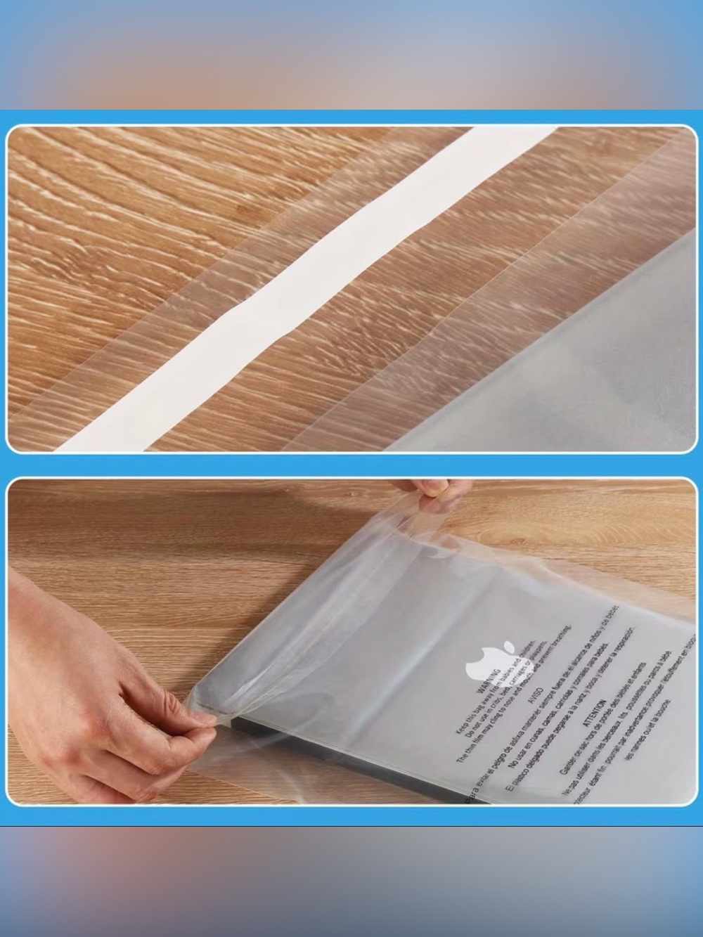 50PC 12”x15” Clear Plastic Bags - Picture 4 of 8